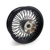 MCS Radial 48 fat spoke rear wheel 5.50 x 16 black - 08-23 Touring in custom applications only (see note)
