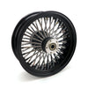MCS Radial 48 fat spoke rear wheel 5.50 x 16 black - 08-23 Touring in custom applications only (see note)