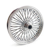 MCS Radial 48 fat spoke front wheel 3.50 x 18 SF chrome - 04-07 Dyna (excl. 04-05 FXDWG)