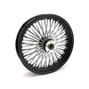 MCS Radial 48 fat spoke front wheel 3.50 x 18 SF black - 04-07 Dyna (excl 04-05 FXDWG)