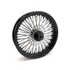 MCS Radial 48 fat spoke front wheel 3.50 x 18 SF black - 04-07 Dyna (excl 04-05 FXDWG)