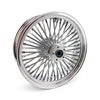 MCS Radial 48 fat spoke rear wheel 5.50 x 18 chrome - 08-23 Touring in custom applications only (see note)