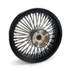 MCS Radial 48 fat spoke rear wheel 5.50 x 18 black - 08-23 Touring in custom applications only (see note)