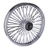 MCS Radial 48 fat spoke front wheel 2.15 x 19 DF chrome - Custom applications