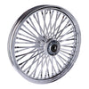 MCS Radial 48 fat spoke front wheel 2.15 x 19 DF chrome - Custom applications