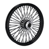 MCS Radial 48 fat spoke front wheel 2.15 x 19 SF black - 04-07 Dyna (excl 04-05 FXDWG)