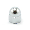 Colony, M10 x 1.25 acorn nuts, chrome. Low Crown -