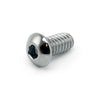 Colony 1/4-20 x 1/2 button head allen bolts chrome -