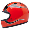 Biltwell Gringo helmet Comp Orange Flames