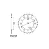 JT Rear Sprocket 460.50 - Kawasaki: 08-16  KLX450R A8F, A9F, AAF, ABF, ACF, ADF, AEF
