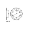JT Rear Sprocket 808.44 - Suzuki: 00-19  DR-Z400S L1-L9