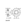 JT Front Sprocket 297.15 - Honda: 91-96  CB-1, CB400FK; 94-03  CB500R, CB500RS ; 04-08  CBF500 (ABS); all  CBR400RR  ; all  CBR400RRJ   ; all  CBR400RRK ; 90-93  VFR400R