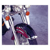 NC cast front fender tip set chrome - Honda: 97-02 VT1100C3 Aero .