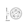 JT Rear Sprocket 701.39 - Aprilia: 93-94 125 AFI Extrema; 93-03 125 RS Replica