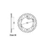 JT Rear Sprocket 1306.40 - Honda: 04-05  CBR1000RR Fireblade; 04-05  CBR1000RR Fireblade ; 00-01  VTR1000SP-1 Y,I ; 02-06  VTR1000SP-2