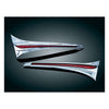 Kuryakyn trunk accent swoops chrome - 06-17 Honda GL1800 Gold Wing (excl F6B)  06-10 models use 8080677 for Plug and play; 12-17 use part 8082461 for Plug & Play