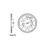 JT Rear Sprocket 816.38 - Suzuki: 83-85  GR650