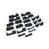 Full repl. rubber set for passenger floorboard -