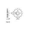 JT Front Sprocket 571.17 - Yamaha: 91-92  XJ600