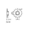 JT Front Sprocket 577.15 - Yamaha: 96-98  SRZ660; 98-01  TT600R ; 87  XT600D,E  ; 86-88  XT600D,E Tenere ; 89-98  XT600E  ; 88, 89-94  XT600Z Tenere ; 91-95, 96-98  XTZ660 Tenere
