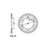 JT Rear Sprocket 502.48 - Kawasaki: 91-95  ZR1100A1/4 ZEPHYR ; 90-95  ZX900A7/12(GPZ900R) Ninja