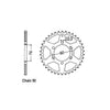 JT Rear Sprocket 856.45 - Yamaha: 82  XJ400; 81-85  XJ550