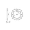 JT Rear Sprocket 487.46 - Kawasaki: 97-05  KLE500 A7/14