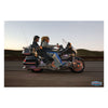 Kuryakyn windshield trim with turn signal accents, chrome - Honda: 01-17 GL1800 Gold Wing & 13-16 F6B models.   Note : 06-17 models require P/N 8081805 for plug and play installation. 13-16 F6B models require P/N 8082024 for plug and play installation.