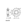 JT Front Sprocket 1182.15 - Triumph: 03-04  600 Daytona ; 03-06  600 Speed Four ; 05  650 Daytona
