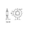 JT Front Sprocket 1332.17 - Honda: 94-98  RVF750R