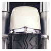 NC cast front fender tip chrome - Kawasaki: 96-05 VN800B Vulcan Classic.