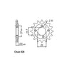 JT front Sprocket 1309.14 - Honda: 91-00  XR600RM T/M RY