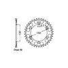 JT Rear Sprocket 298.40 - Honda: 85-88  NS400RF ; 86  VFR400R