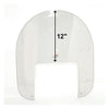 NC Repl. Low Boy Heavy Duty™ Windshield for 901976 - FOR LOWBOY 14.25 IN. TO 17.25 IN. OF HEIGHT ADJUSTMENT. 18.75 IN. WIDE.