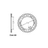 JT Rear Sprocket 1847.57 - Yamaha: 93-03 TDR125