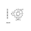 JT Front Sprocket 517.18 - Kawasaki: 00-05  ZX-12R Ninja (ZX1200A1,A2,B1-B5)