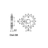 JT Front Sprocket 276.16 - Honda: 81-83  CB400 NB,NC; 81-83  CM400TB,TC,TD