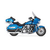V&H Twin Slash PC slip ons, chrome - Kawasaki: 09-15 VN1700 Voyager/ Nomad / Vaquero / Tourer