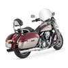 V&H Twin Slash PC slip ons, chrome - Kawasaki: 09-15 VN1700 Voyager/ Nomad / Vaquero / Tourer