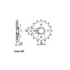JT Front Sprocket 306.15 - Honda: 88  NX650J Dominator