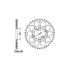 JT Rear Sprocket 1334.36 - Honda: all  CB450 Nighthawk; 85  CB450NF