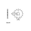 JT Front Sprocket 567.17 - Yamaha: 76-77  RD400, RD400DX; 78-80  RD400DXE Alloy Wheel; 78  XS400 Alloy Wheel
