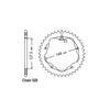 JTA Rear Sprocket 751.38 - Ducati: 95-03  748 BiPosto, 748, 748S; 00-02  748 R ; all  748 Sport Production