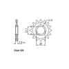 JT Front Sprocket 1536.16 - Kawasaki: 07-19  ZX-6R (Ninja) (ABS)