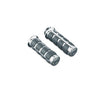 Kuryakyn ISO-grips chrome - Universal for 7/8" handlebars.   Note: Requires removal of any ribs on OEM throttle sleeves.