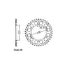 JT Rear Sprocket 479.47 - Yamaha: 09-14  YZF R1