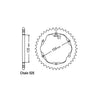 JTA Rear Sprocket 761.38 - Ducati: 07-  1098S, 1098 R; 07-  1098S, 1098 R ; 09-13  1099 Streetfighter (S); 07-11  1198 ( R ), 1198 SP