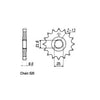 JT Front Sprocket 578.15 - Yamaha: 90-95  FZR400RR (520); 92-96  SR500 (520)