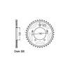 JT Rear Sprocket 1792.41 - Kawasaki: 04-06  KLV1000