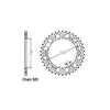JT Rear Sprocket 1311.45 - Honda: 87-89  VFR400R